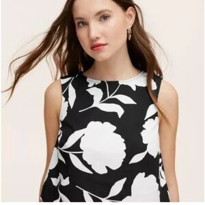 Target X Kate Spade Black and White Floral Sleeveless Top - Size XL